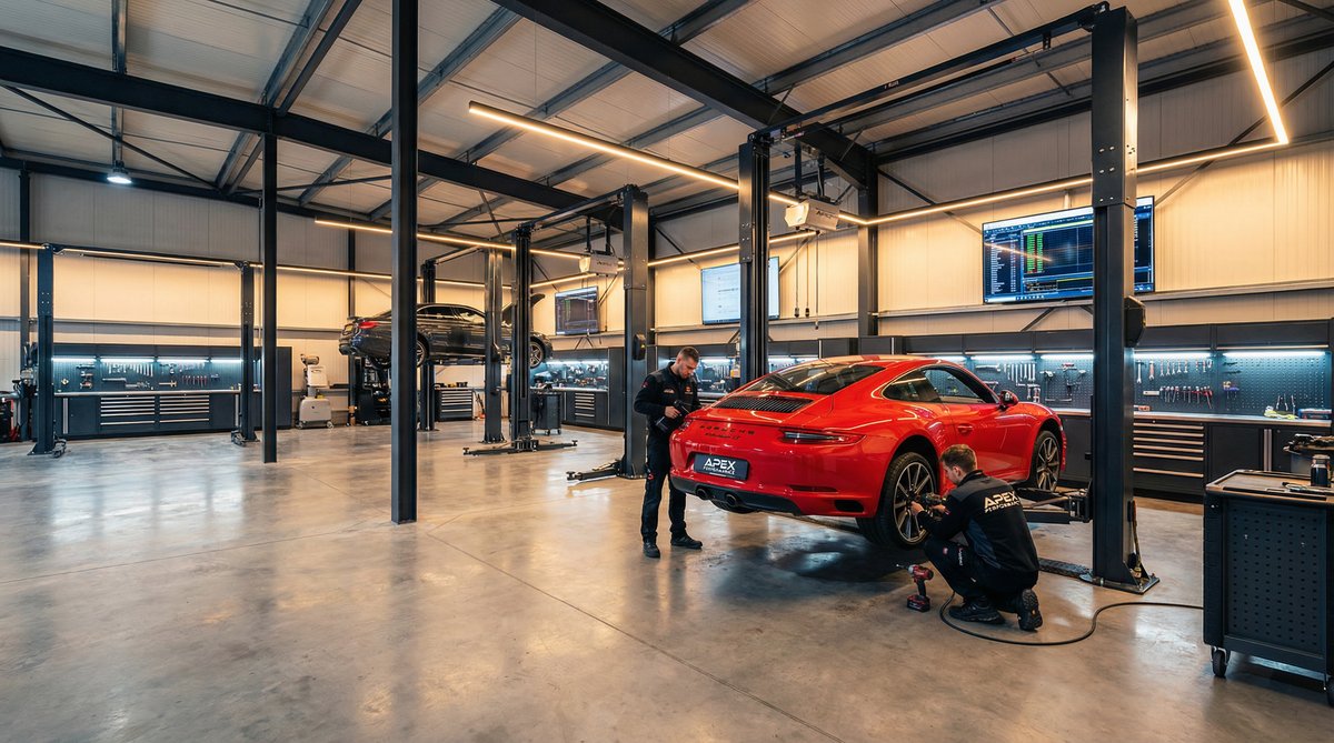 国产自拍汽车改装门店实景